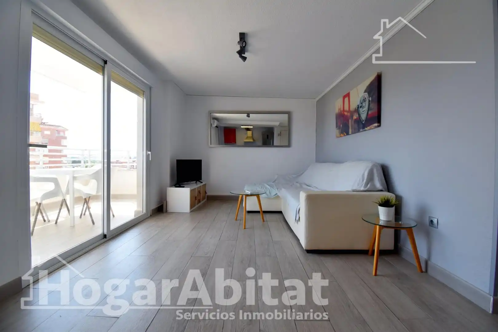 Living room of Flat for sale in Miramar  with Air Conditioner, Terrace and Balcony