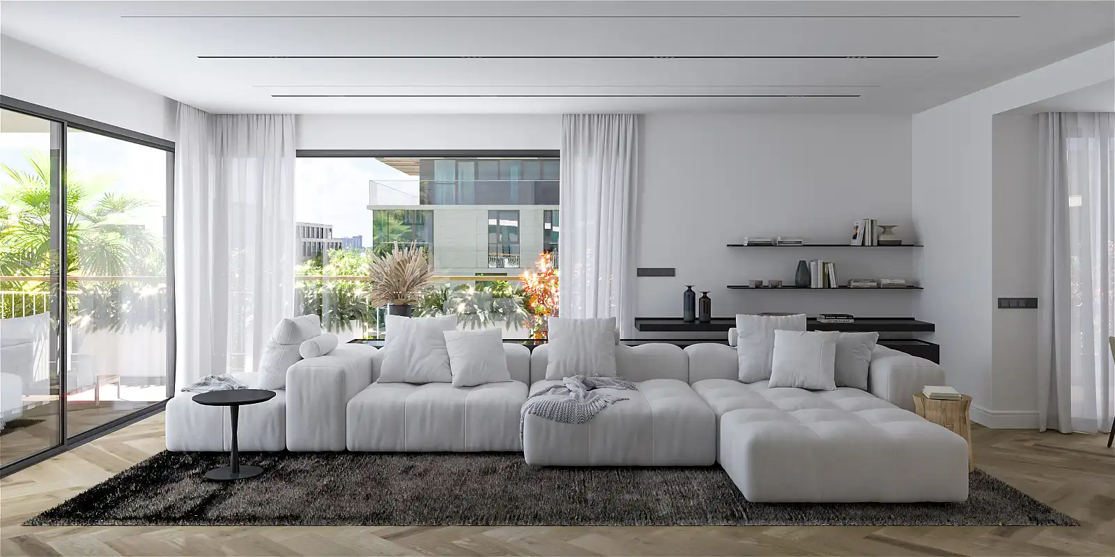 Wohnzimmer von Wohnungen zum Verkauf in Barcelona mit Klimaanlage, Abstellraum und Balkon