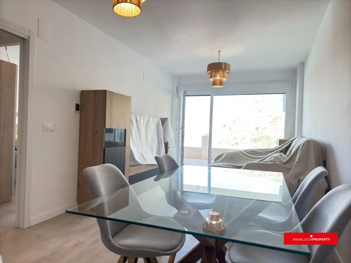 Esszimmer von Wohnung zur Miete in Sorvilán mit Klimaanlage, Heizung und Privatgarten
