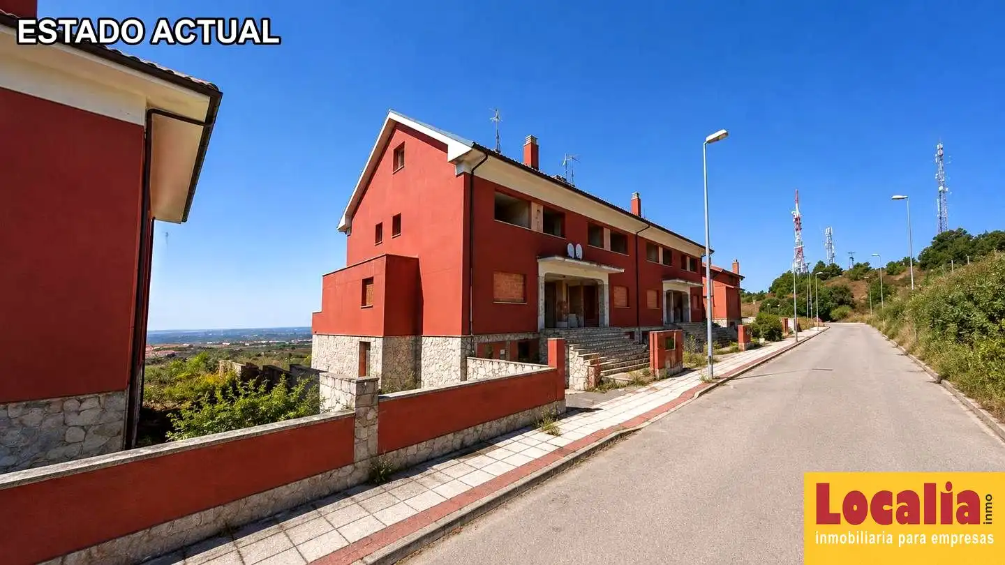 Vista exterior de Casa adosada en venta en Valdefresno con Jardín privado
