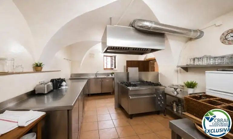 Cocina de Finca rústica en venta en Fortià con Aire acondicionado, Calefacción y Terraza