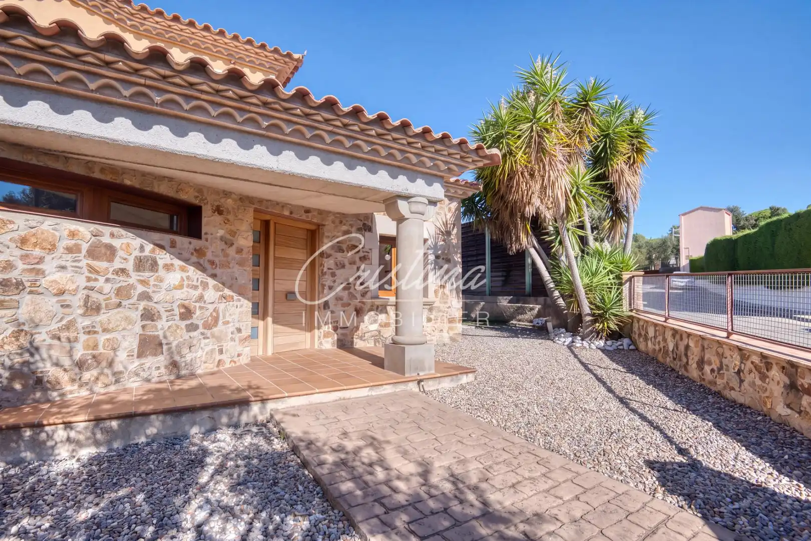 Vista exterior de Casa o xalet en venda en Santa Cristina d'Aro amb Calefacció, Jardí privat i Terrassa