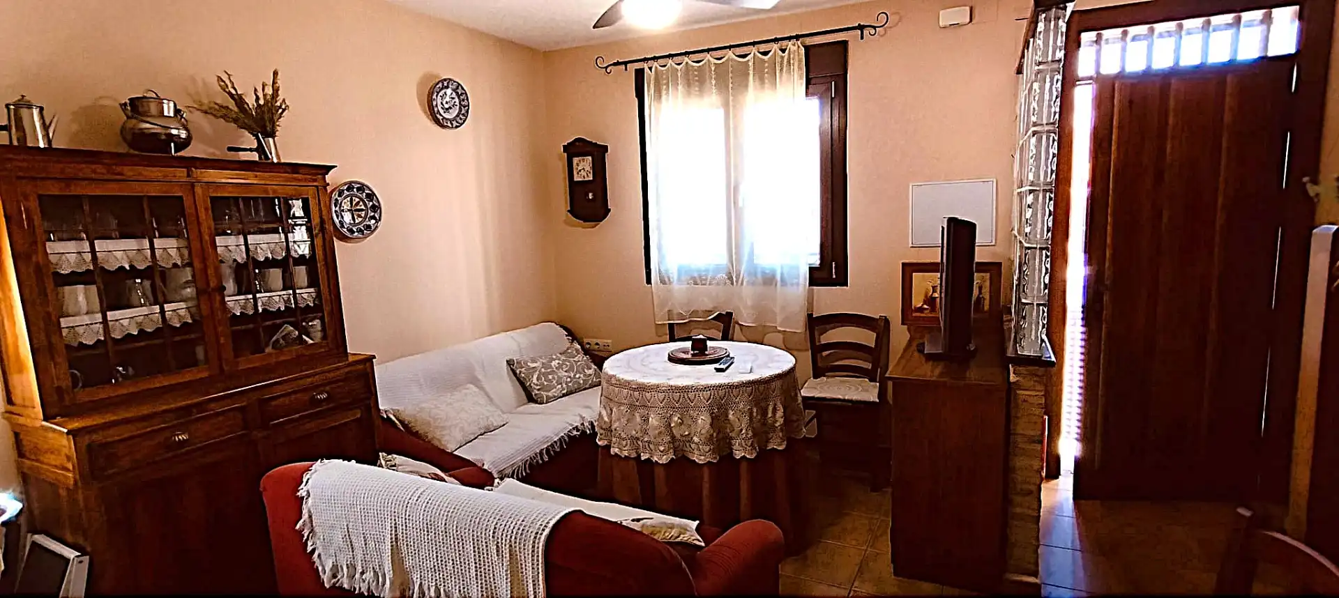 Wohnzimmer von Country house zum Verkauf in Barrado mit Heizung, Möbliert und Waschmaschine