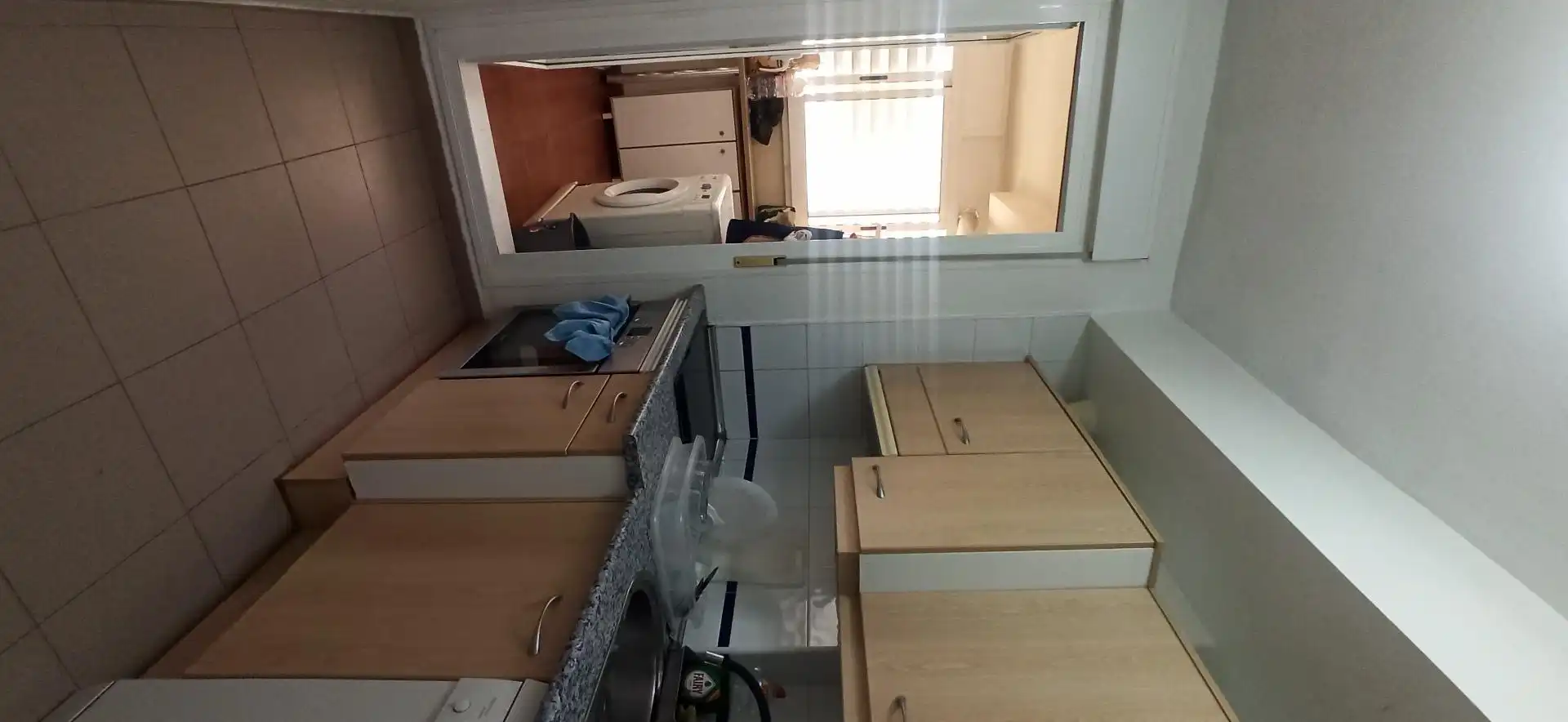 Cuina de Pis de lloguer en Villajoyosa / La Vila Joiosa amb Aire condicionat, Jardí privat i Terrassa