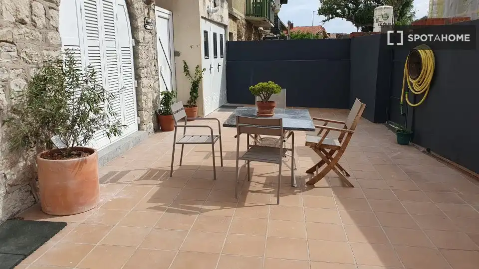 Terraza de Piso para compartir en Donostia - San Sebastián  con Aire acondicionado, Calefacción y Amueblado