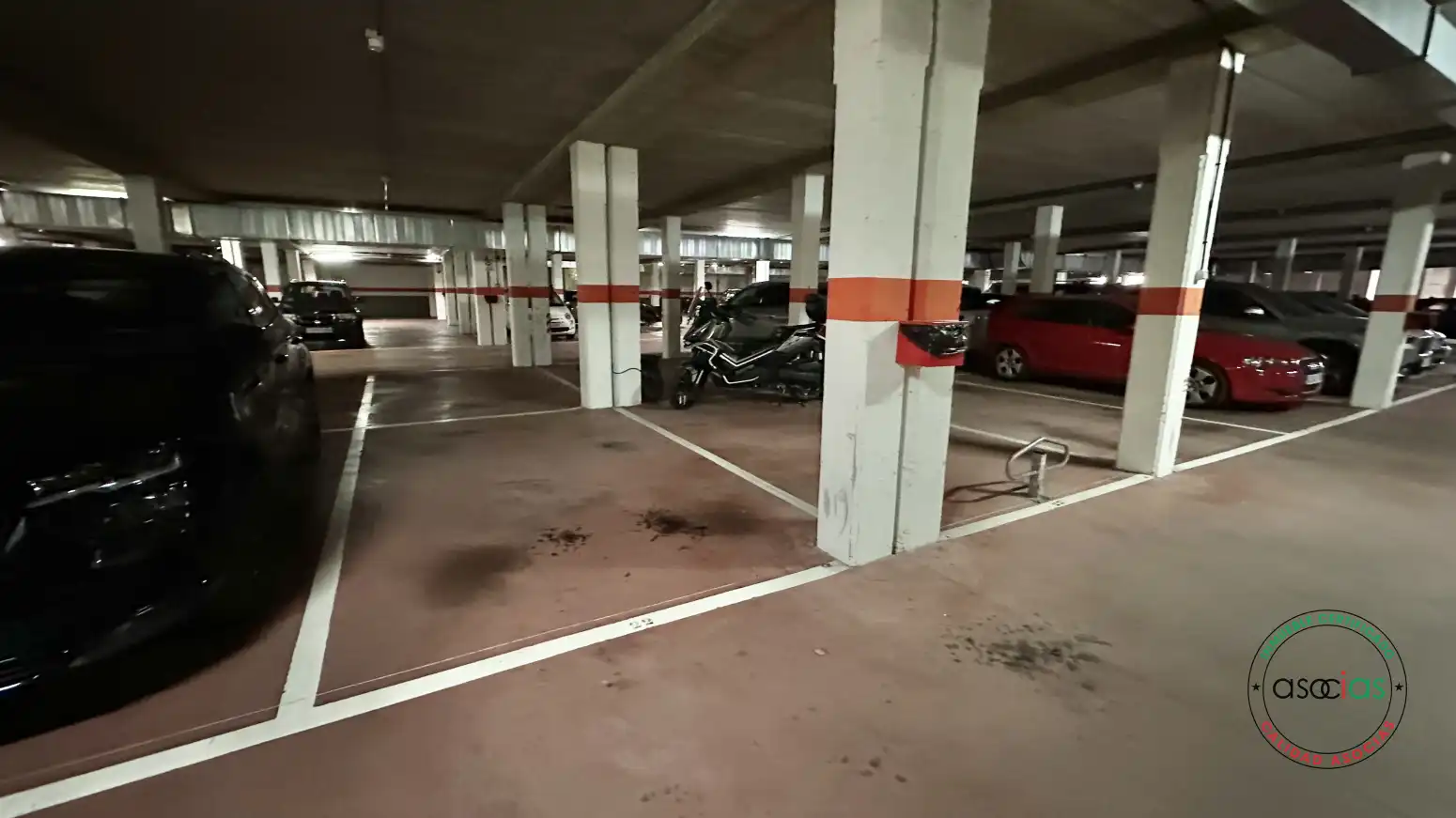 Parking of Flat for sale in Gijón   with Heating, Storage room and Swimming Pool