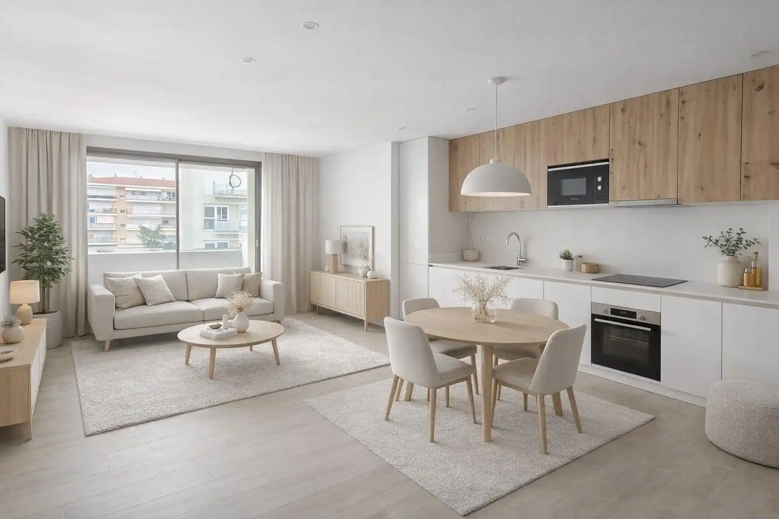Sala de estar de Piso en venta en Calonge i Sant Antoni con Aire acondicionado, Terraza y Piscina comunitaria