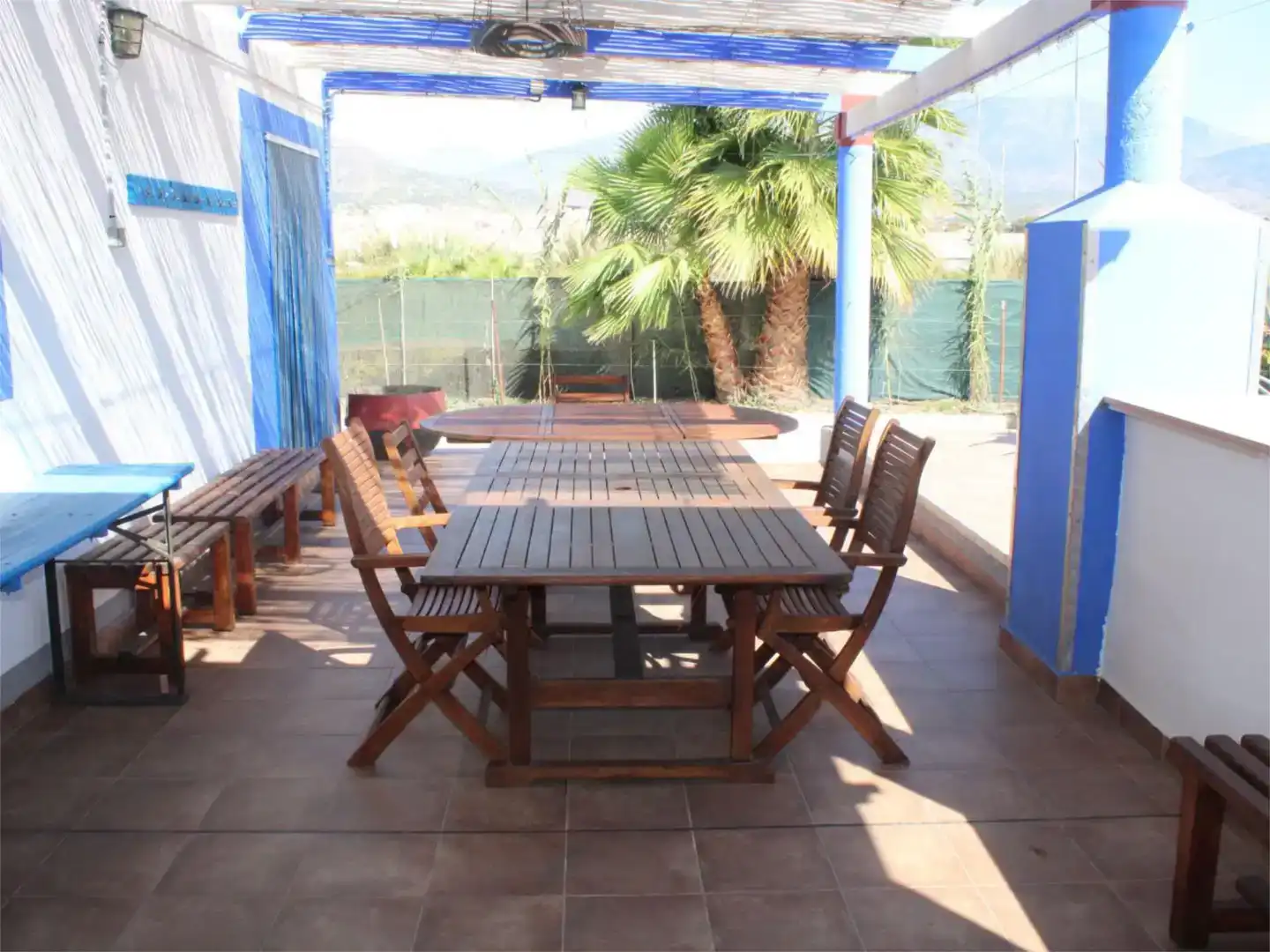 Terrassa de Finca rústica de lloguer en Motril amb Jardí privat, Piscina i Moblat