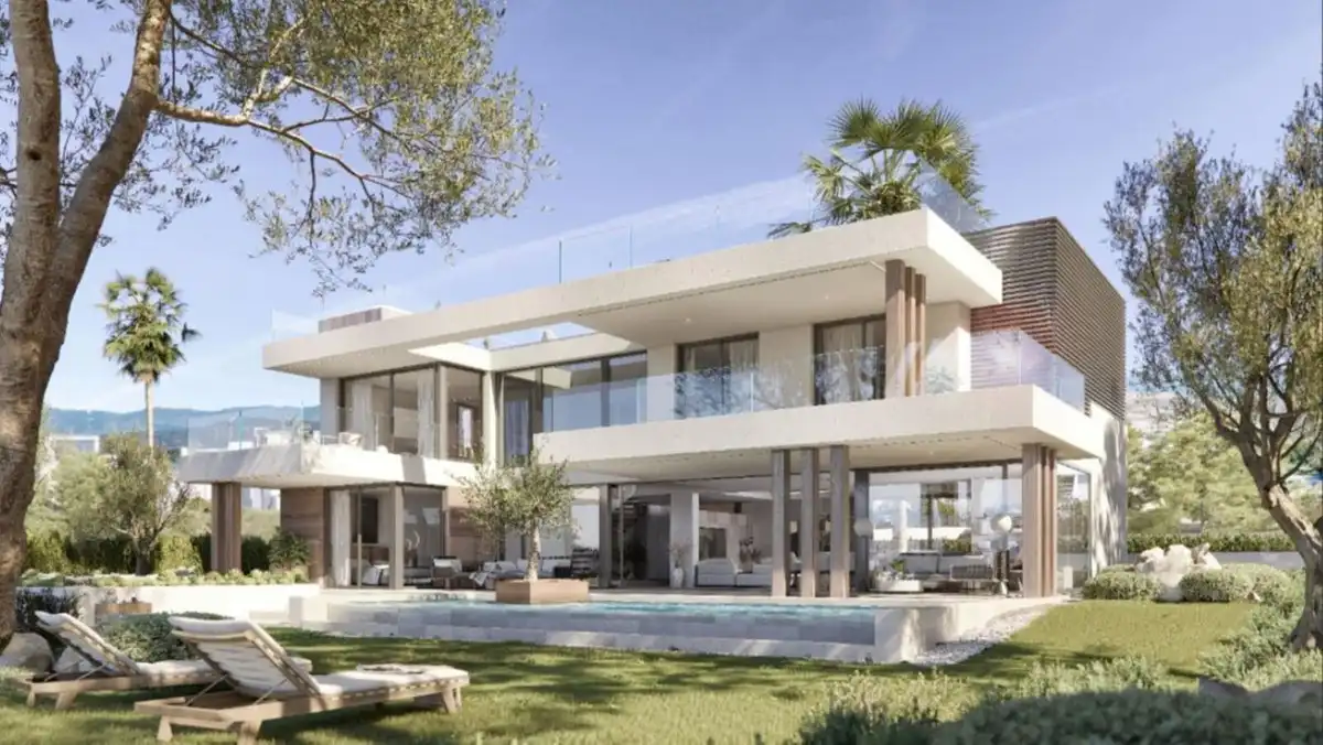 Exterior view of Houses for sale in Sotogrande  with Air Conditioner, Private garden and Terrace