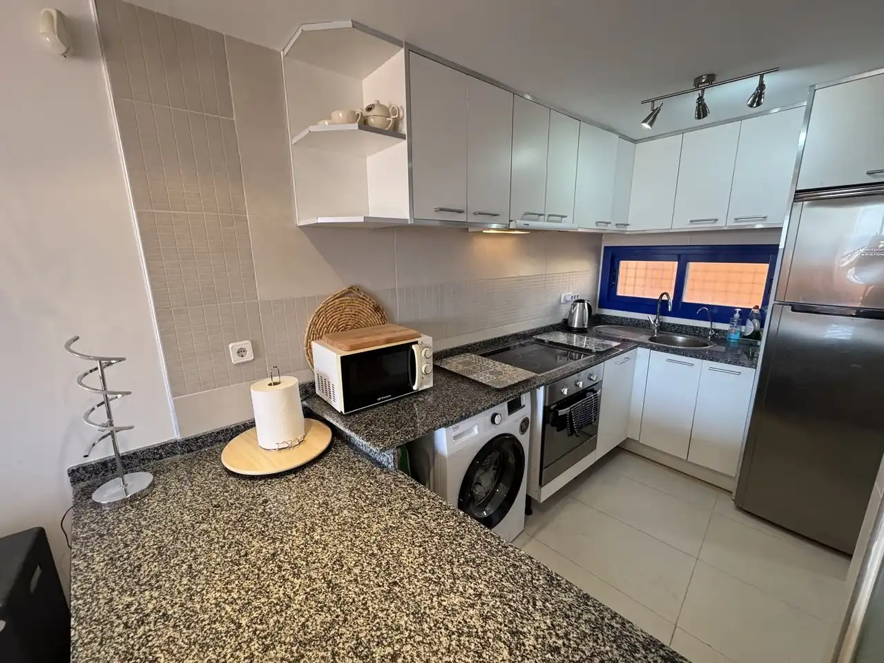 Cocina de Apartamento en venta en Mojácar con Aire acondicionado, Terraza y Piscina