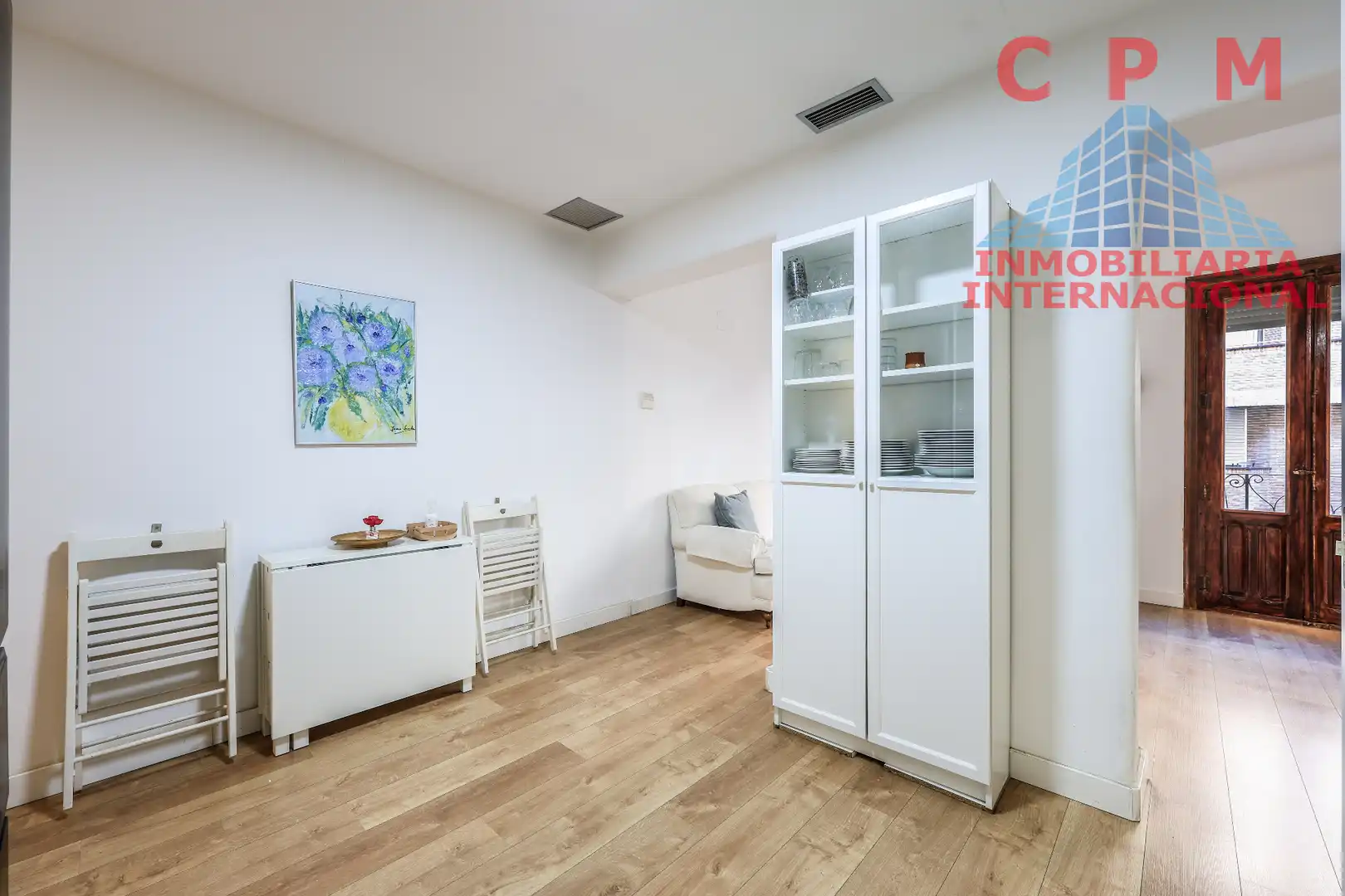 Wohnzimmer von Wohnung zur Miete in Madrid mit Klimaanlage, Heizung und Parkett