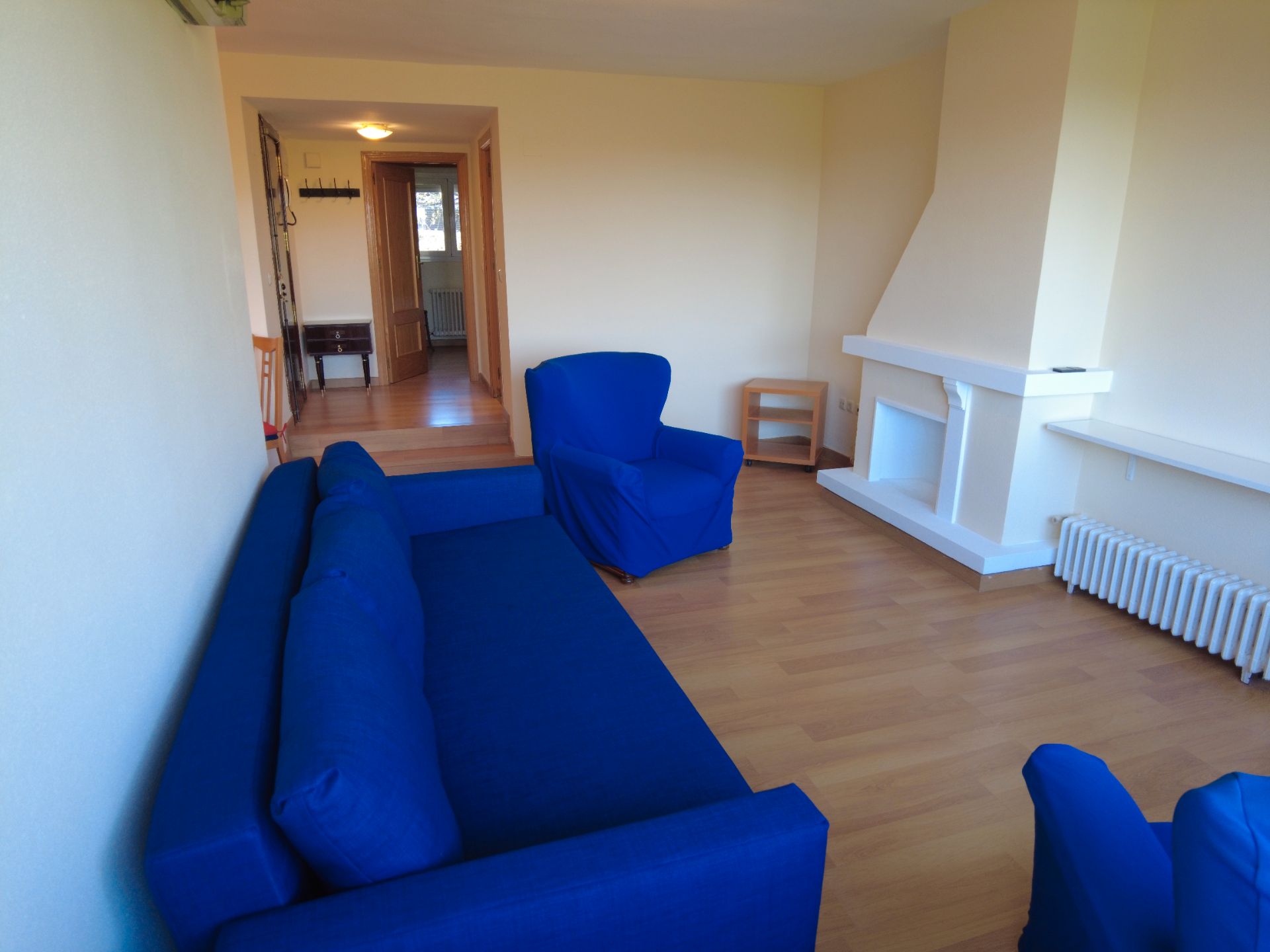 Sala d'estar de Pis en venda en  Madrid Capital amb Aire condicionat, Calefacció i Moblat