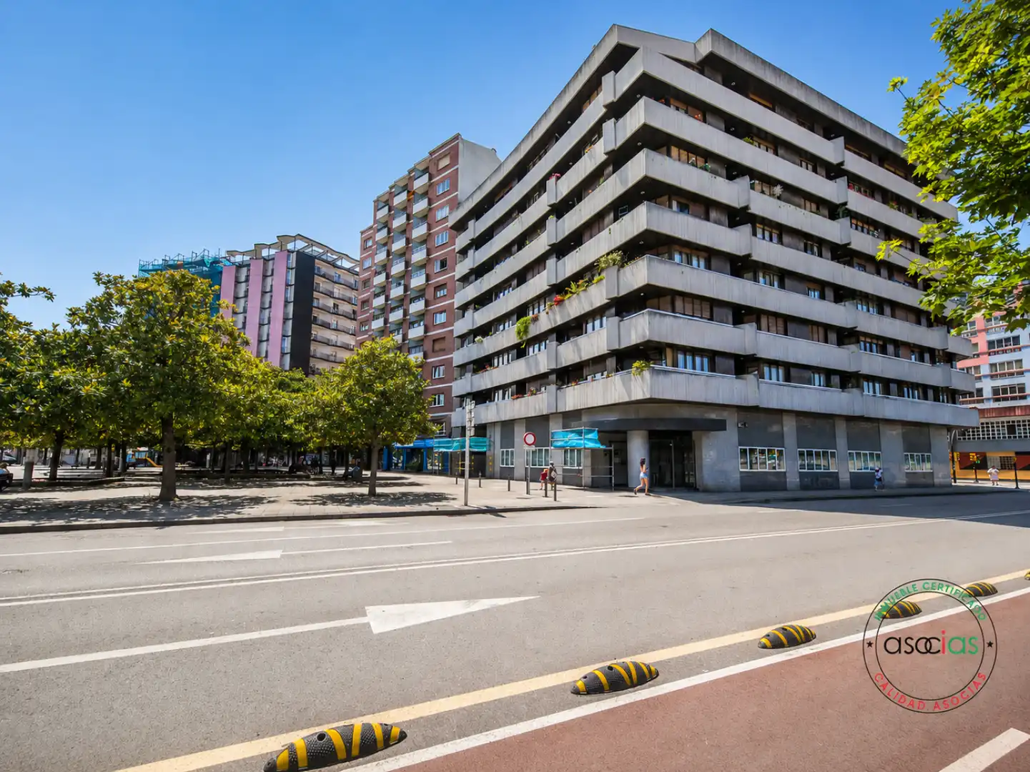 Exterior view of Flat for sale in Gijón   with Heating, Parquet flooring and Terrace