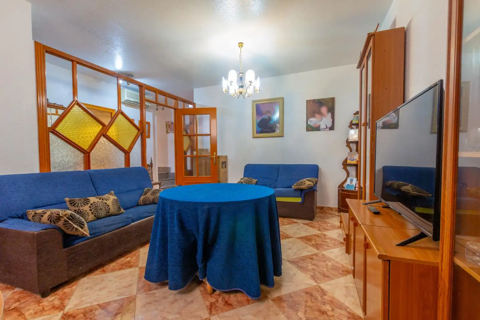 Sala d'estar de Planta baixa en venda en Águilas amb Aire condicionat, Terrassa i Moblat
