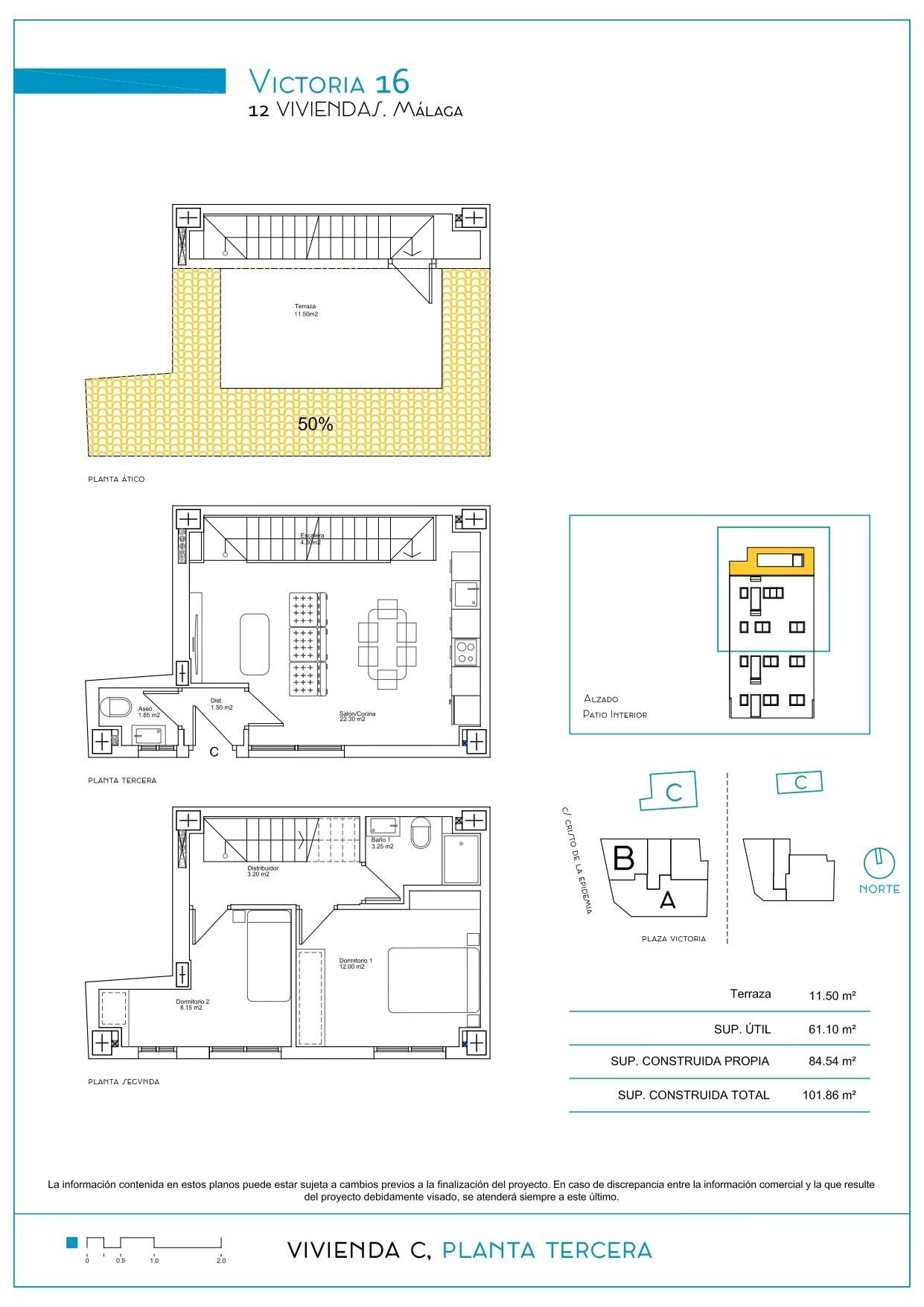 Attic for sale in Málaga Capital  with Air Conditioner, Heating and Terrace