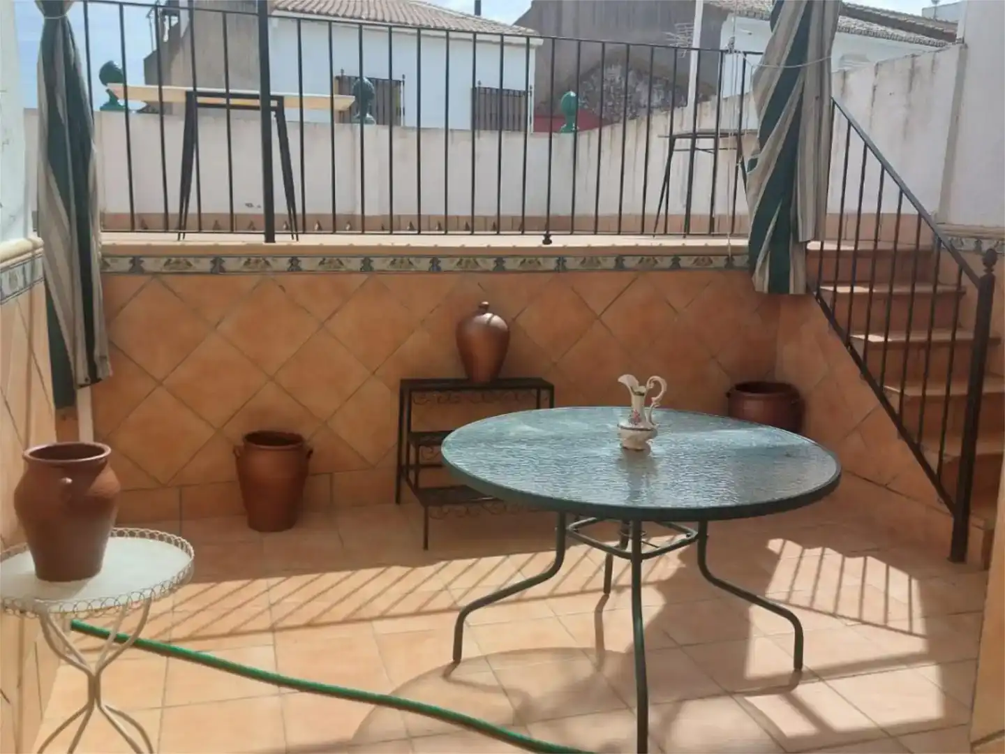 Terrassa de Casa adosada en venda en Castilblanco de los Arroyos amb Aire condicionat, Jardí privat i Traster