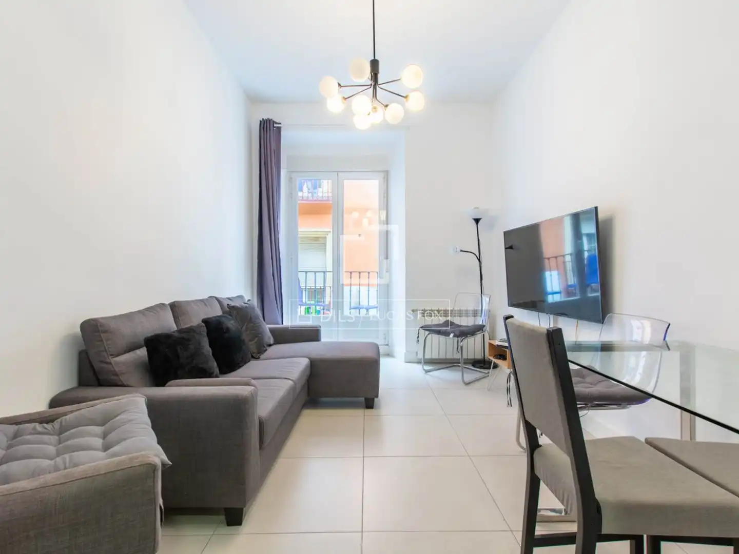 Living room of Flat for rent in Alcalá de Guadaira  with Air Conditioner, Heating and Furnished