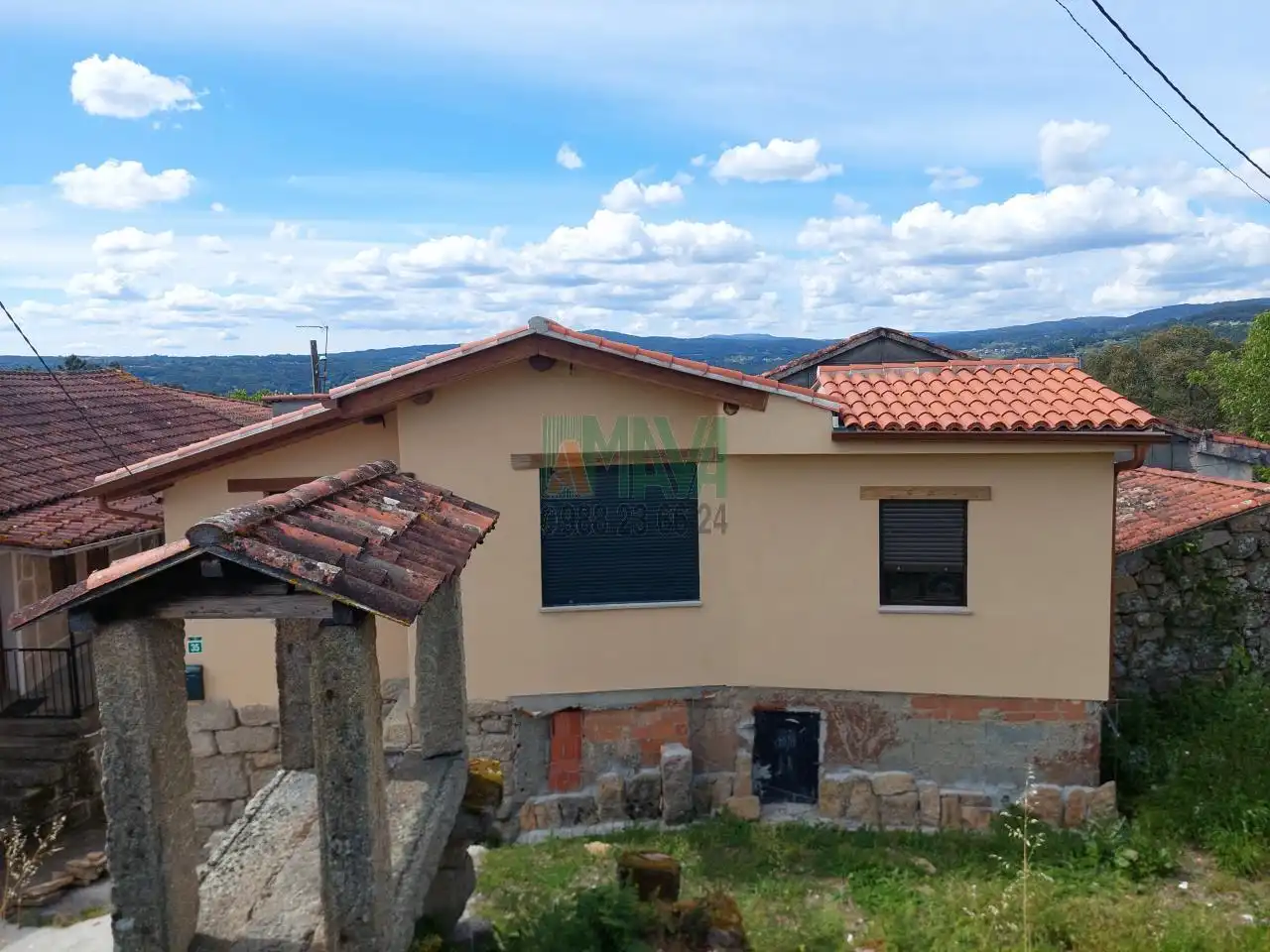 Exterior view of Houses for sale in O Pereiro de Aguiar   with Private garden