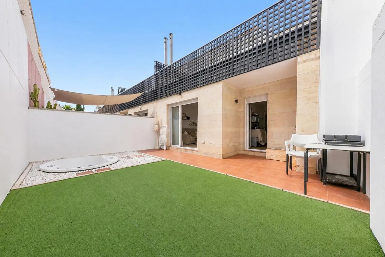 Terraza de Casa adosada en venta en Mijas con Jardín privado, Terraza y Trastero