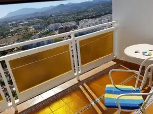 Balcony of Study for rent in Marbella  with Air Conditioner, Furnished and Community pool