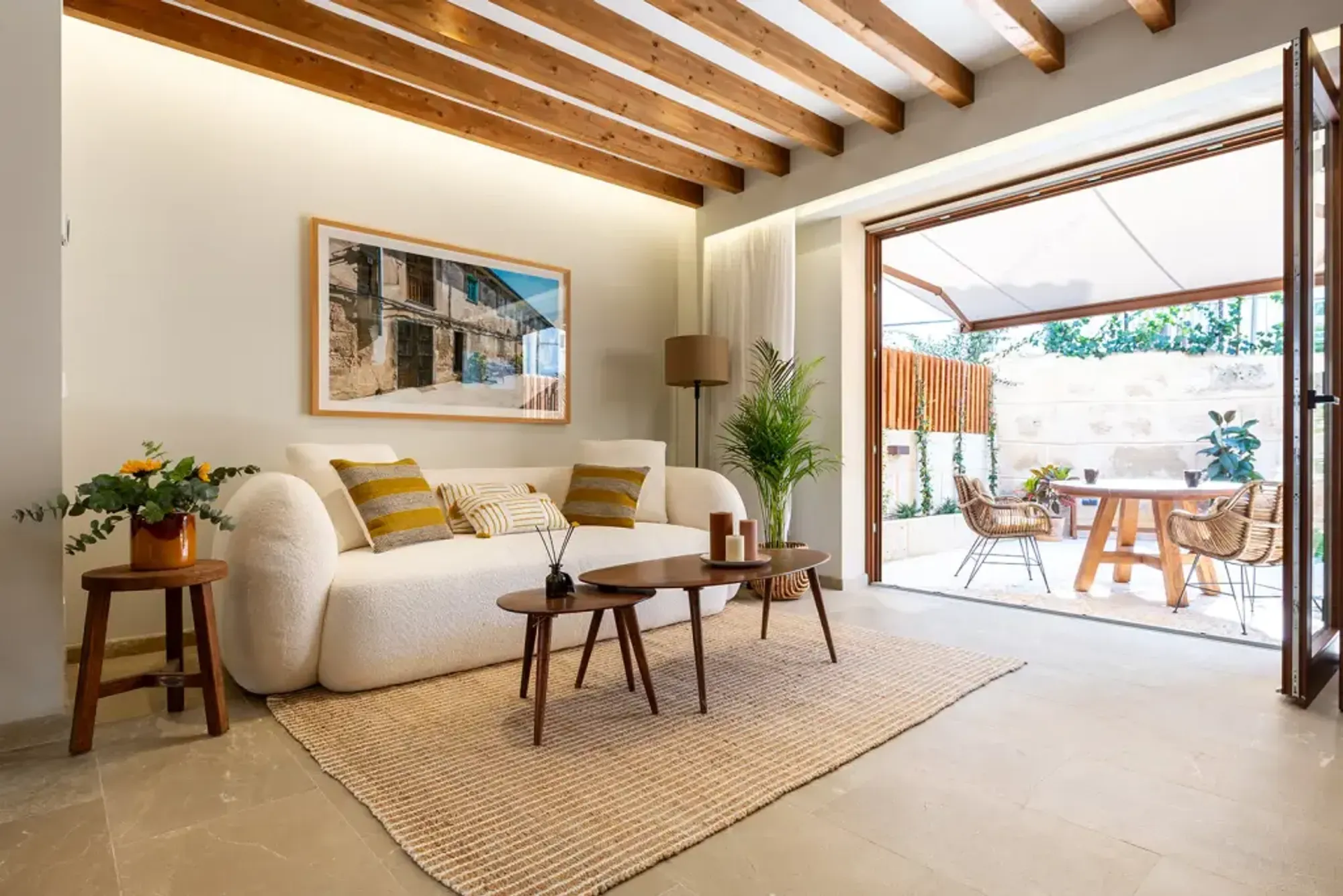Sala d'estar de Casa adosada en venda en  Palma de Mallorca amb Terrassa