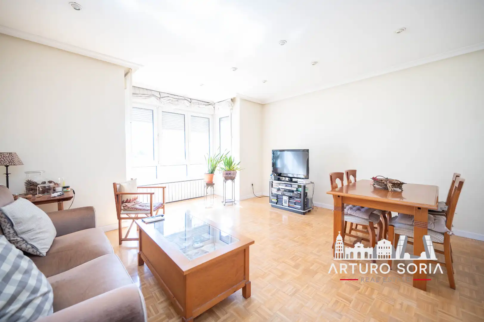 Sala de estar de Piso en venta en Madrid con Aire acondicionado, Calefacción y Parquet