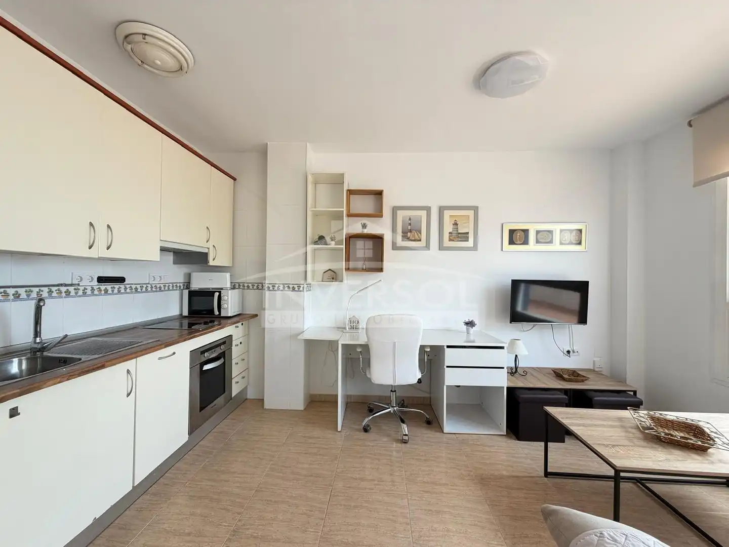 Sala de estar de Ático en venta en El Ejido con Aire acondicionado, Calefacción y Terraza