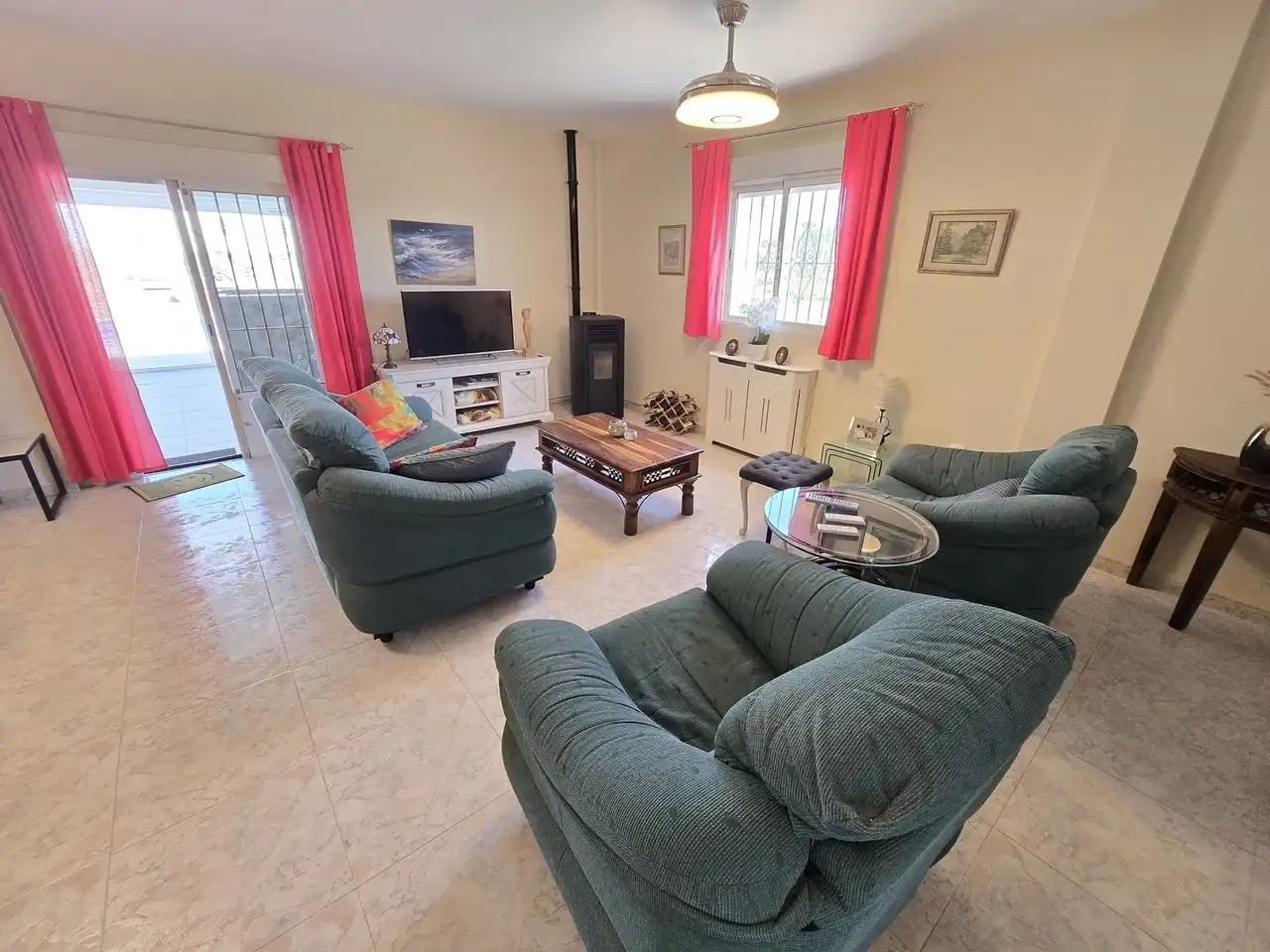 Sala de estar de Casa o chalet en venta en Albox con Aire acondicionado, Terraza y Piscina