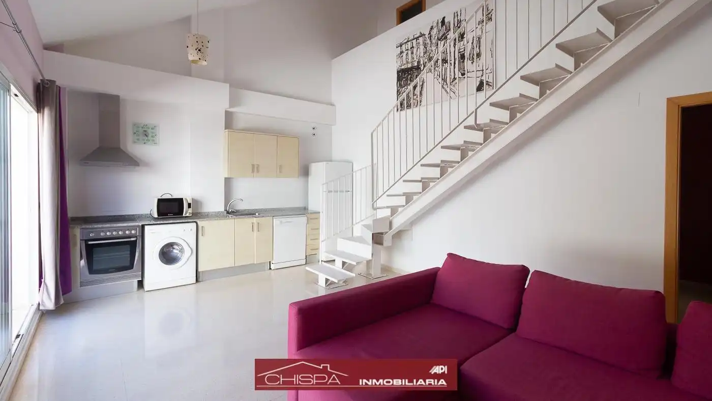 Sala de estar de Ático de alquiler en Náquera con Terraza y Trastero