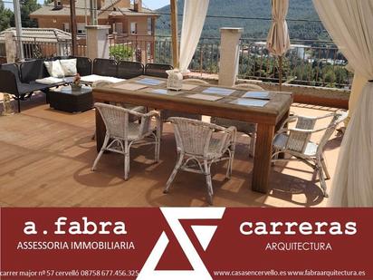 Terrassa de Casa o xalet en venda en Vallirana amb Aire condicionat, Calefacció i Jardí privat