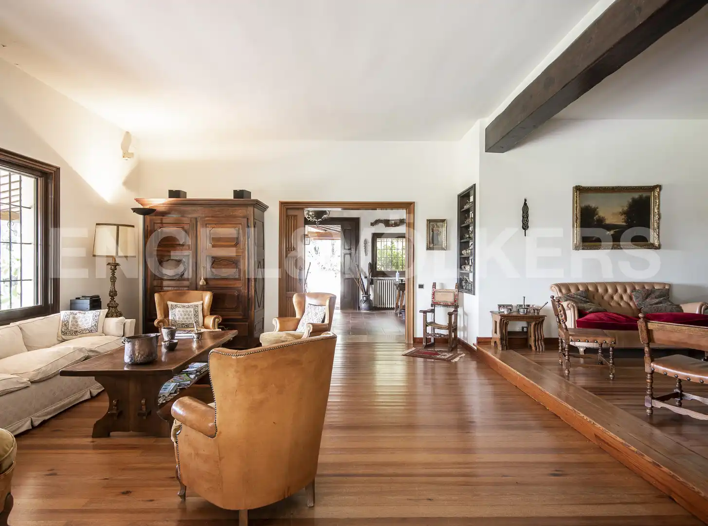 Wohnzimmer von Country house zum Verkauf in La Garriga mit Heizung und Schwimmbad