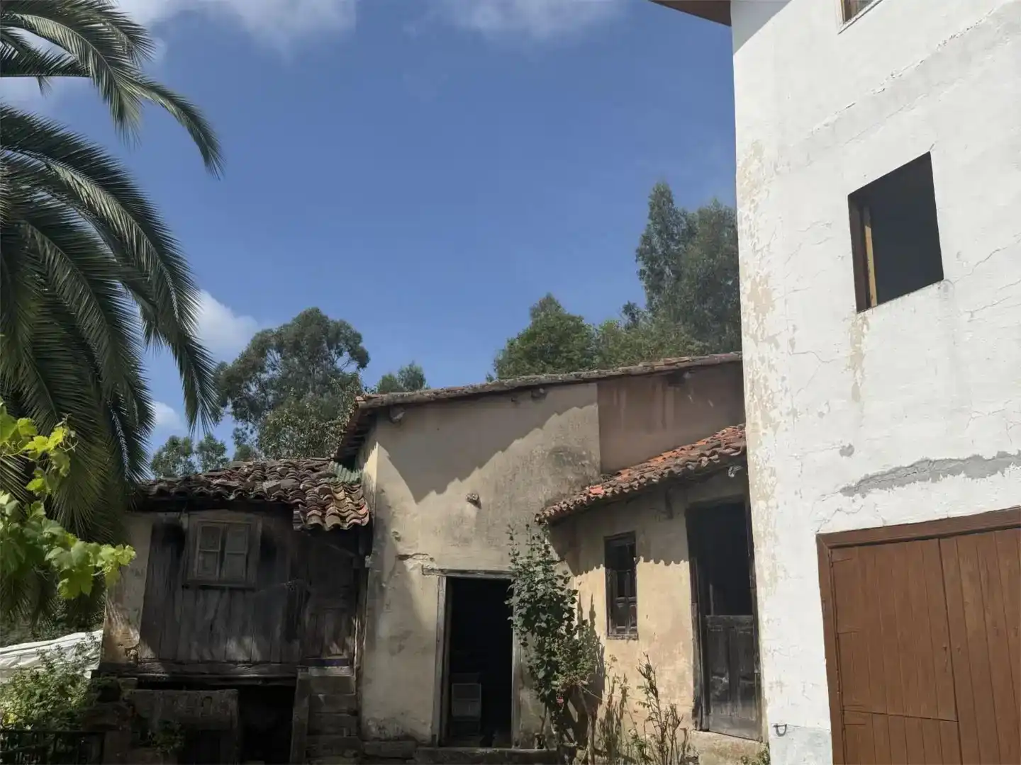 Vista exterior de Pis en venda en Grado amb Jardí privat, Moblat i Balcó
