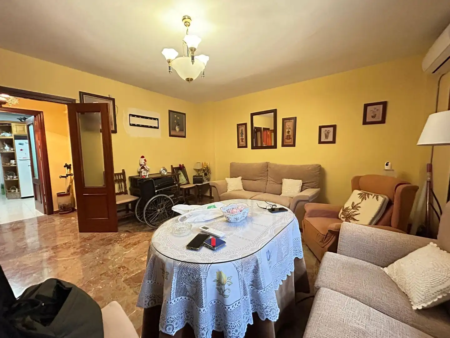 Living room of Flat for sale in Antequera  with Air Conditioner and Furnished