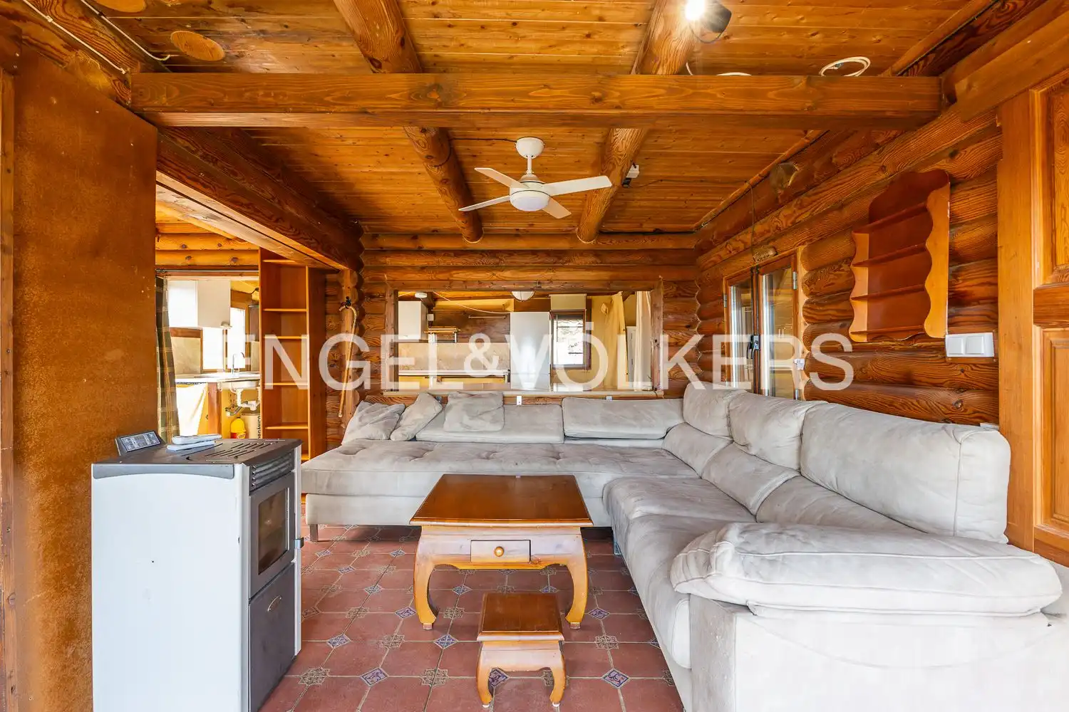 Living room of Houses for sale in Alcoy / Alcoi  with Air Conditioner, Heating and Private garden