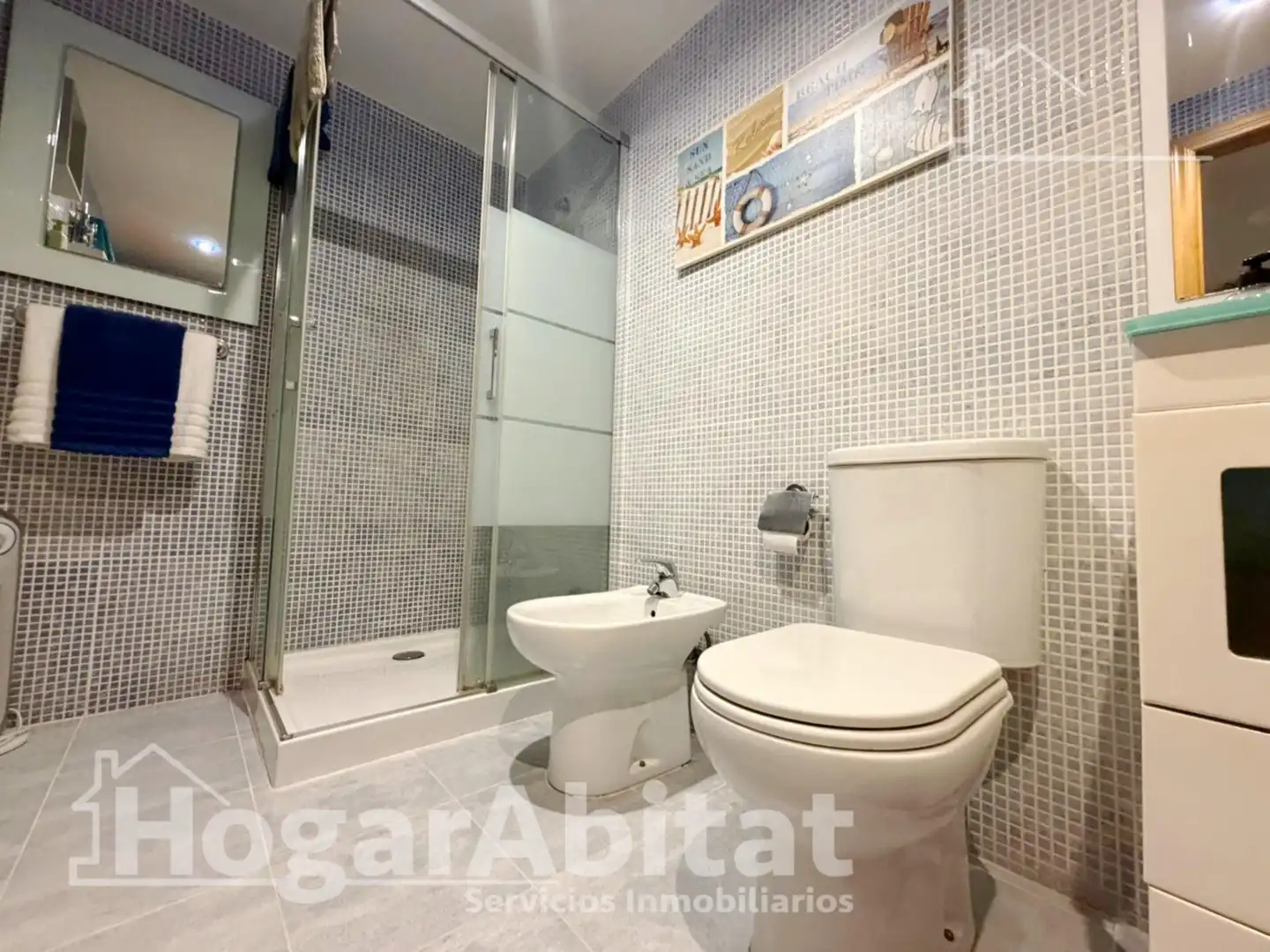 Badezimmer von Dachboden zum Verkauf in Vilamarxant mit Klimaanlage und Terrasse