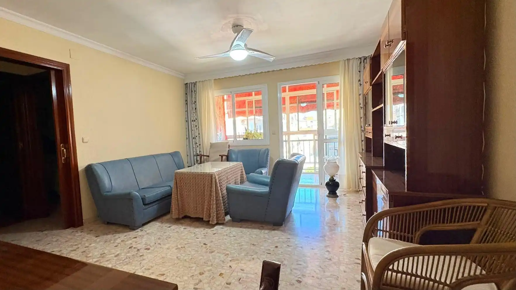 Sala de estar de Piso en venta en Málaga con Aire acondicionado y Terraza