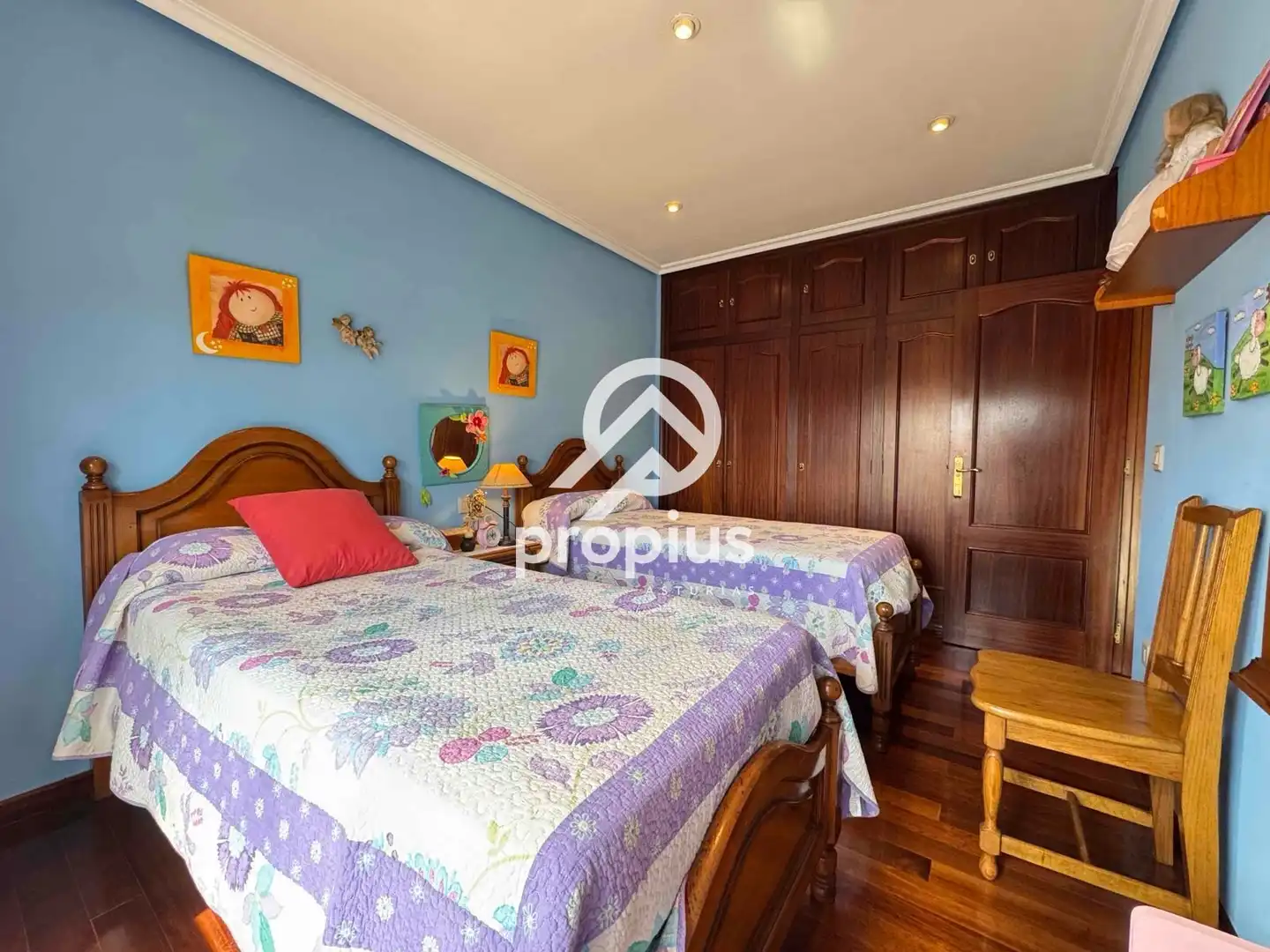 Bedroom of Houses for sale in Avilés  with Heating, Private garden and Parquet flooring