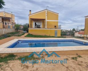 Swimming pool of House or chalet for sale in Montroy  with Heating, Private garden and Terrace