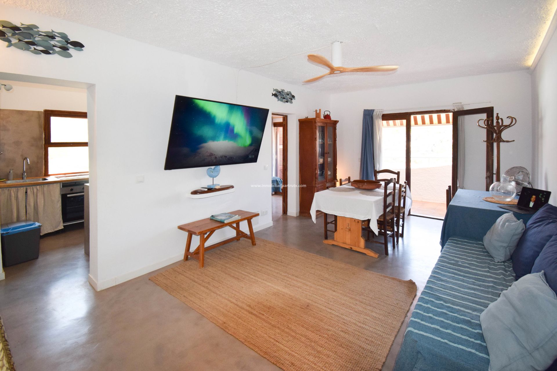 Sala d'estar de Apartament en venda en Ciutadella de Menorca amb Terrassa, Traster i Moblat