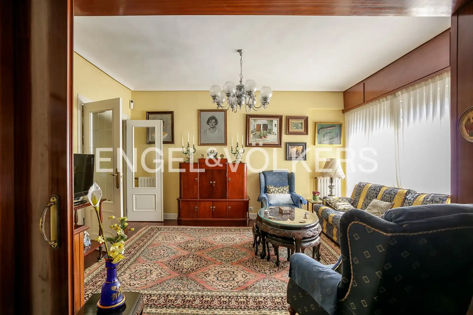 Sala d'estar de Pis en venda en Getxo  amb Calefacció, Parquet i Terrassa