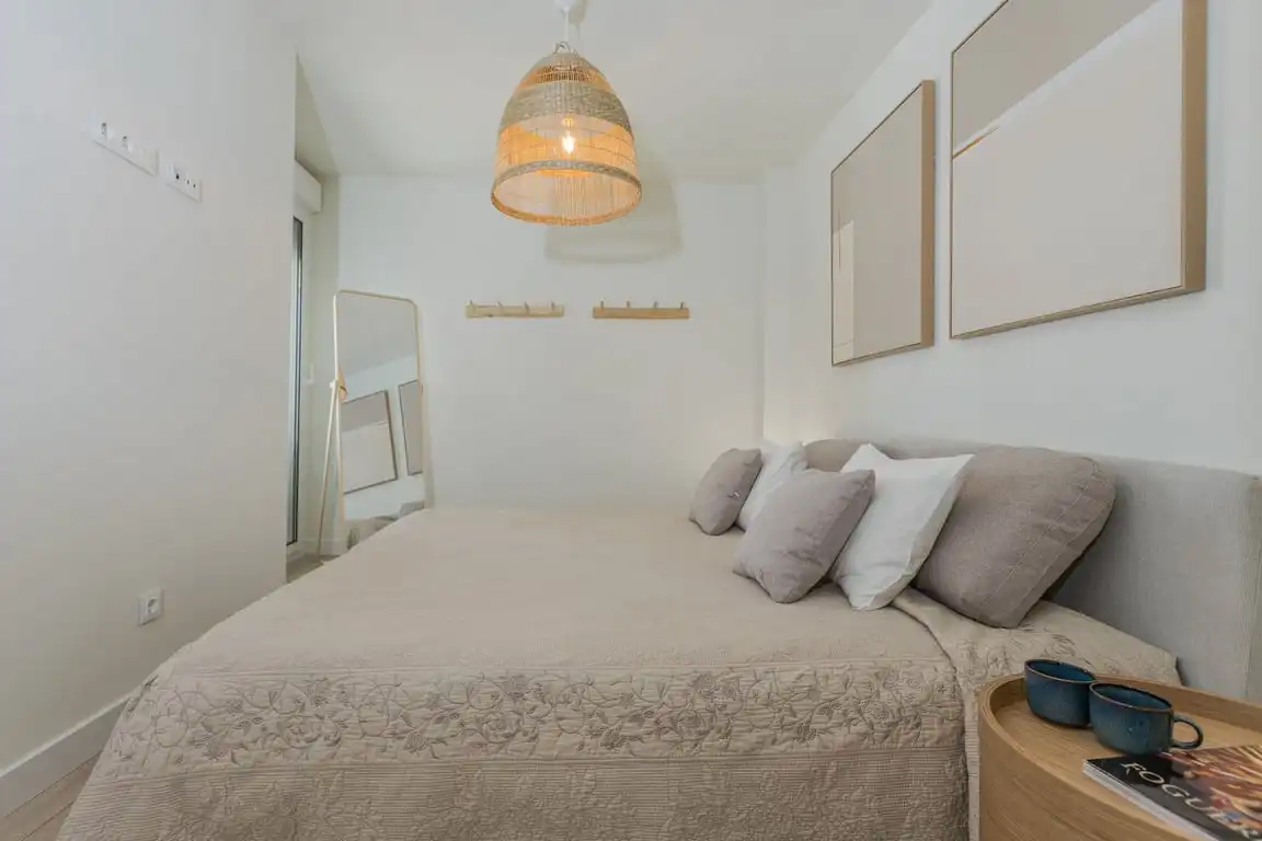 Bedroom of Apartments for rent in Jávea / Xàbia  with Air Conditioner, Storage room and Sauna