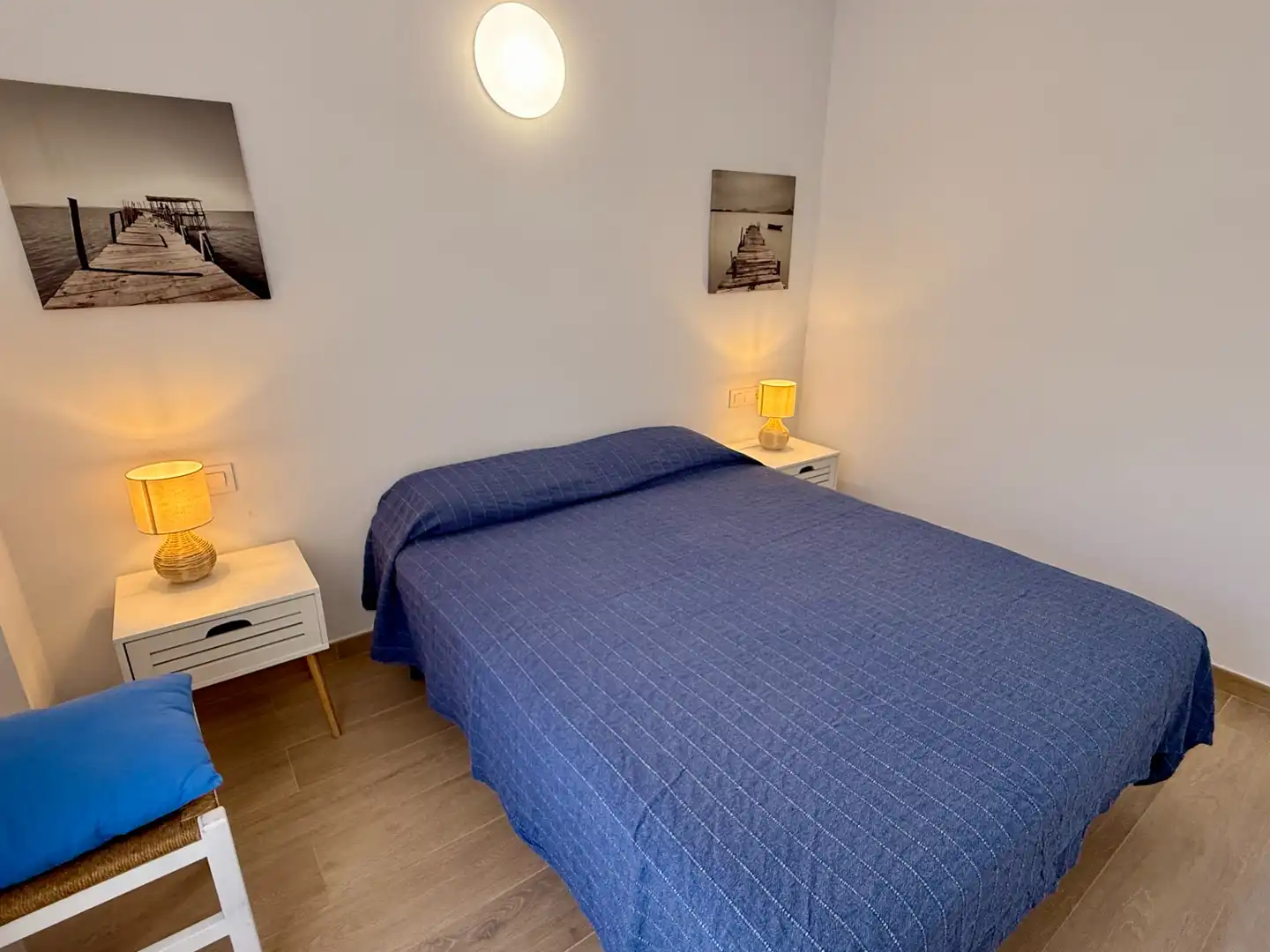 Schlafzimmer von Wohnung zur Miete in Palafrugell mit Klimaanlage, Parkett und Terrasse