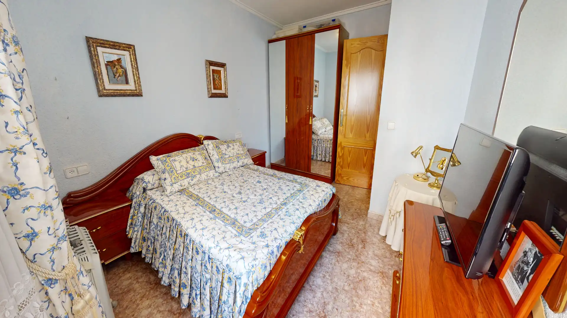Schlafzimmer von Wohnung zum Verkauf in Sax mit Klimaanlage, Terrasse und Balkon