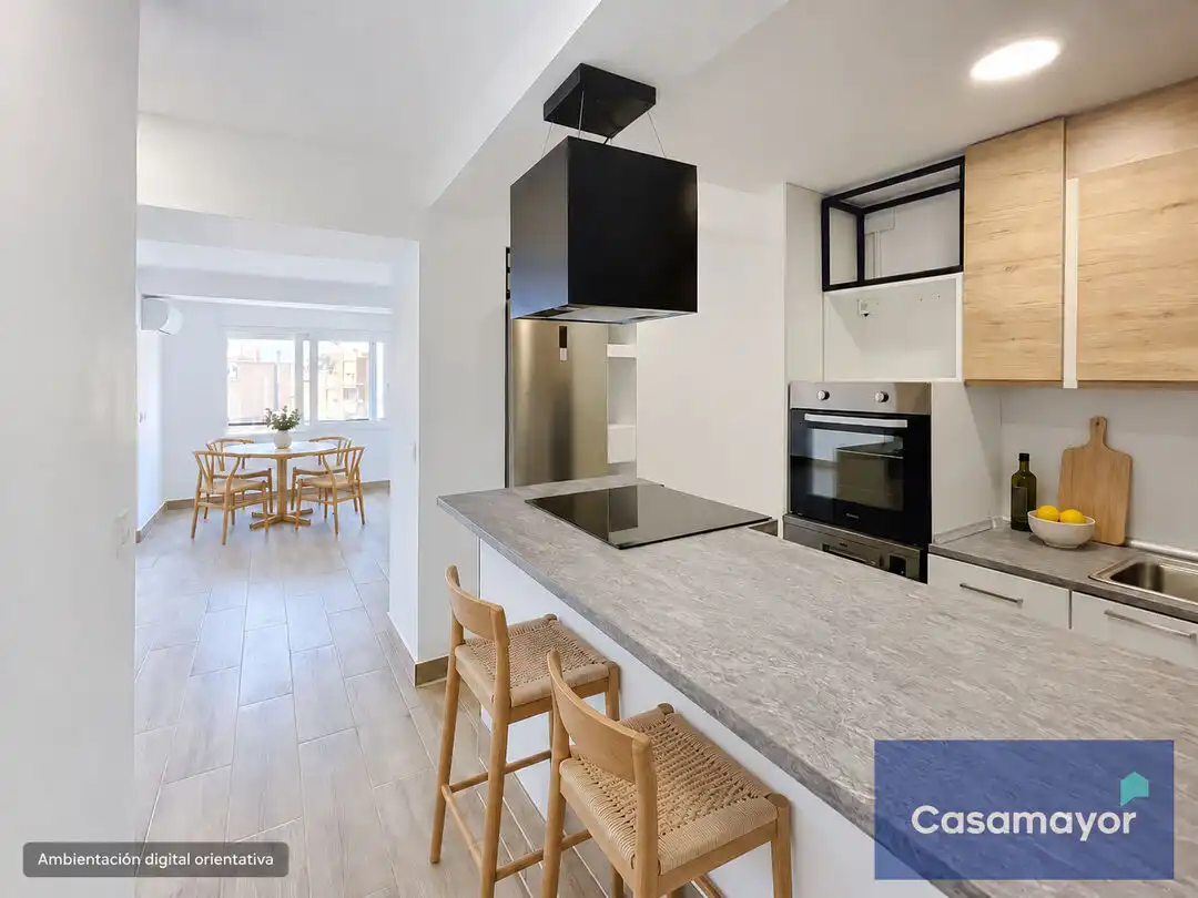 Kitchen of Flat for rent in Alicante / Alacant  with Air Conditioner, Heating and Terrace