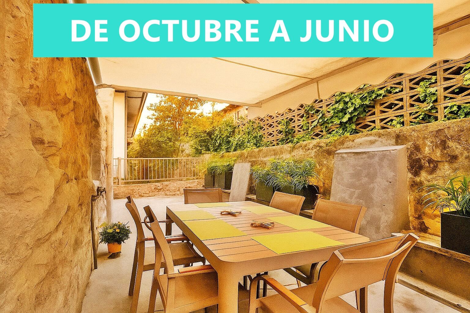 Terrace of Flat to rent in Santander  with Heating, Terrace and Furnished