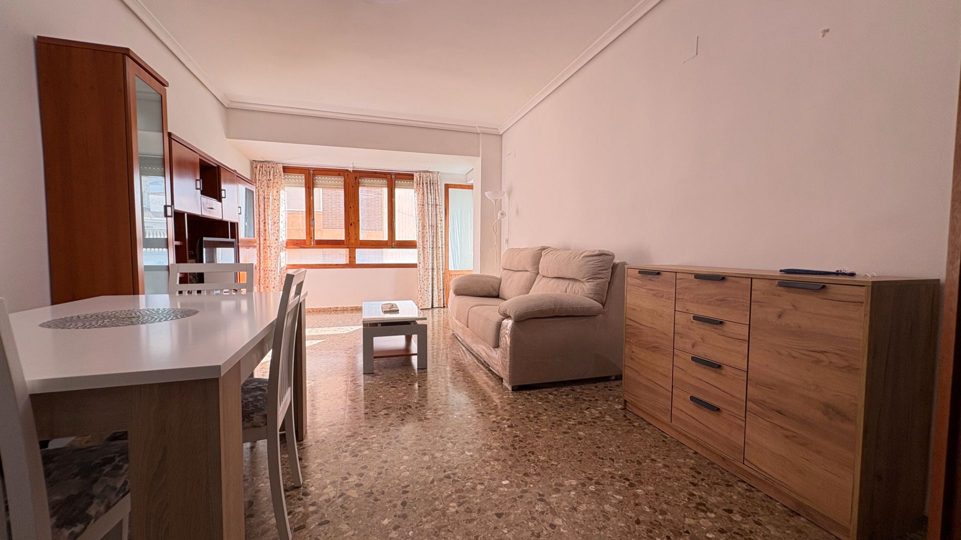 Living room of Flat for sale in Almazora / Almassora  with Heating, Furnished and Balcony