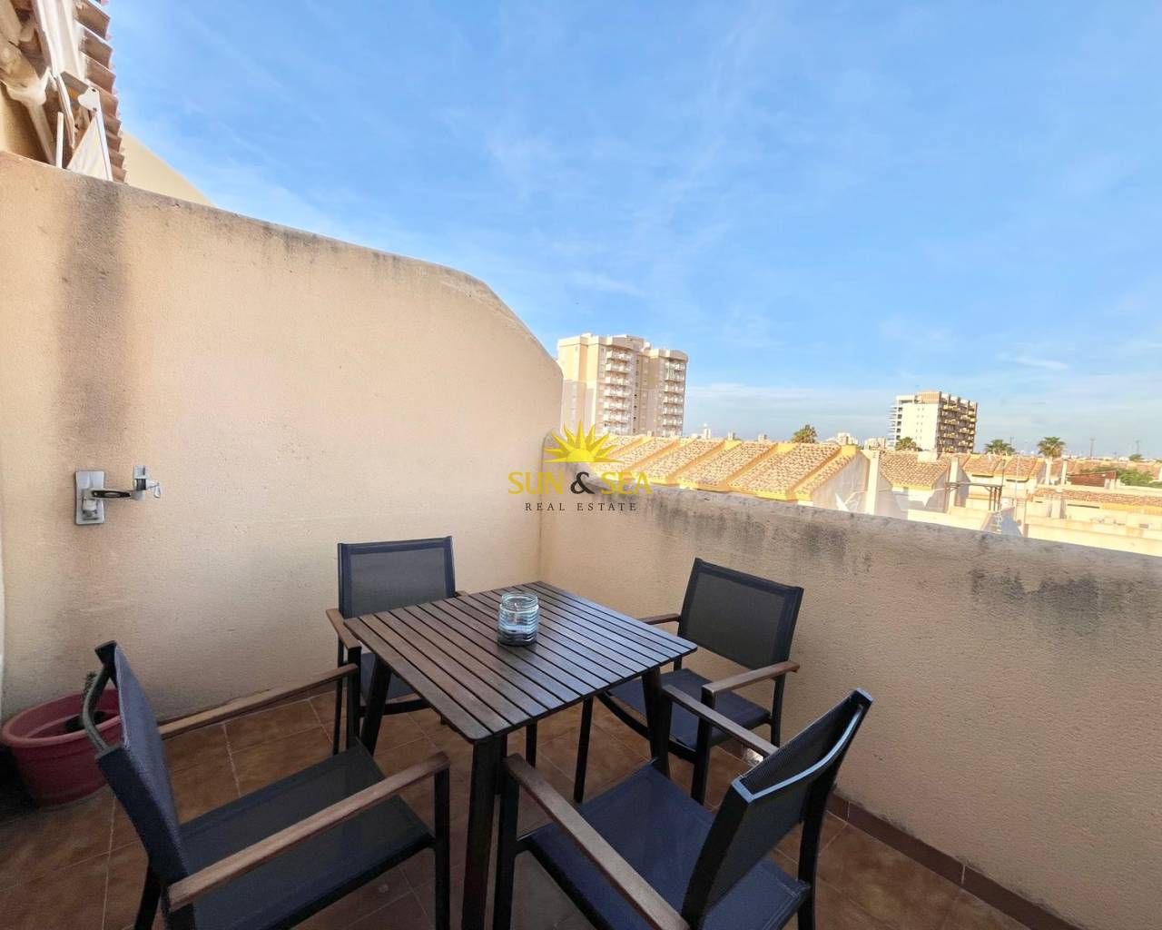 Terrace of Attic to rent in Cartagena  with Air Conditioner, Heating and Terrace