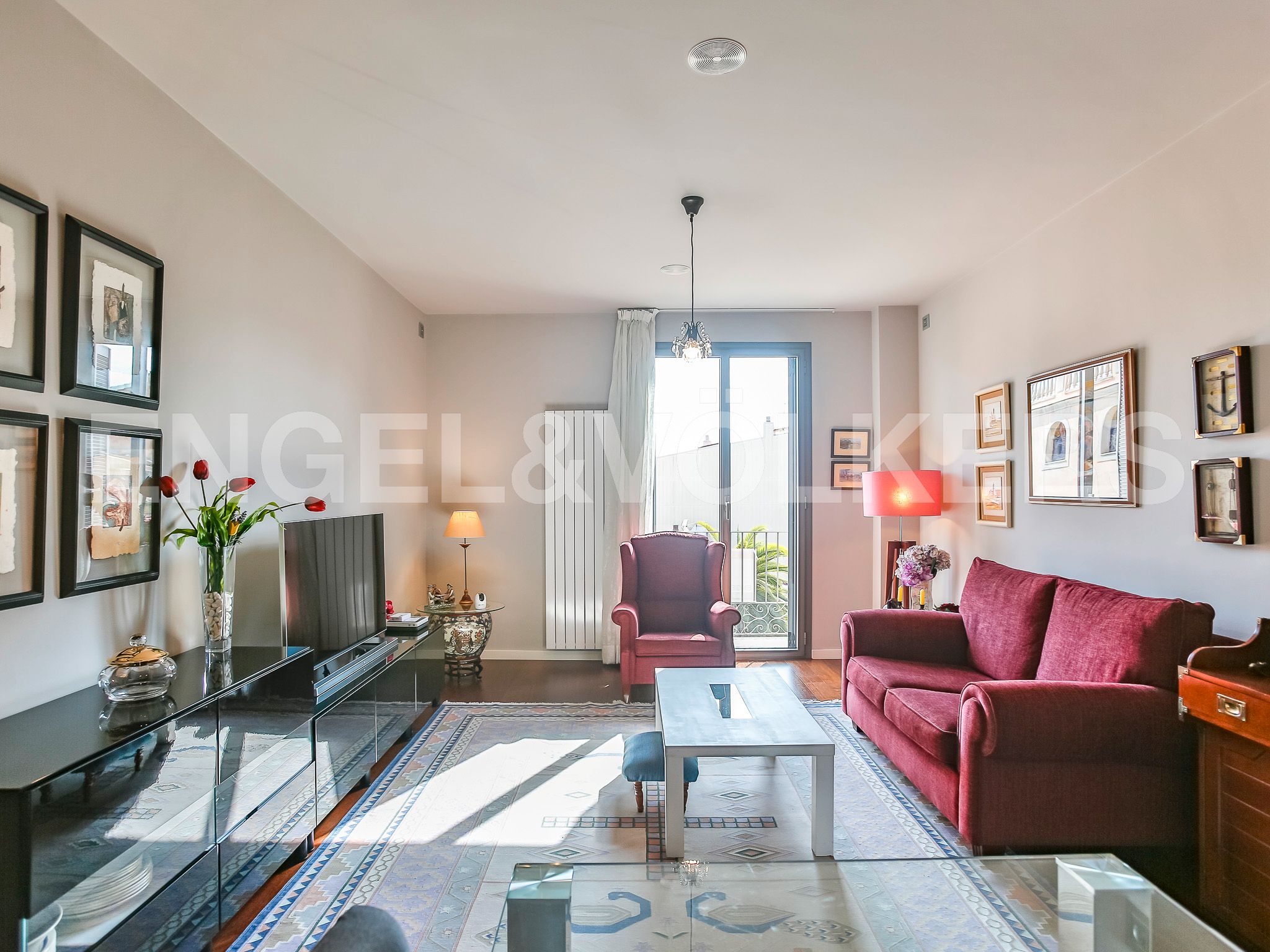 Living room of Apartment for sale in El Vendrell  with Air Conditioner, Heating and Parquet flooring