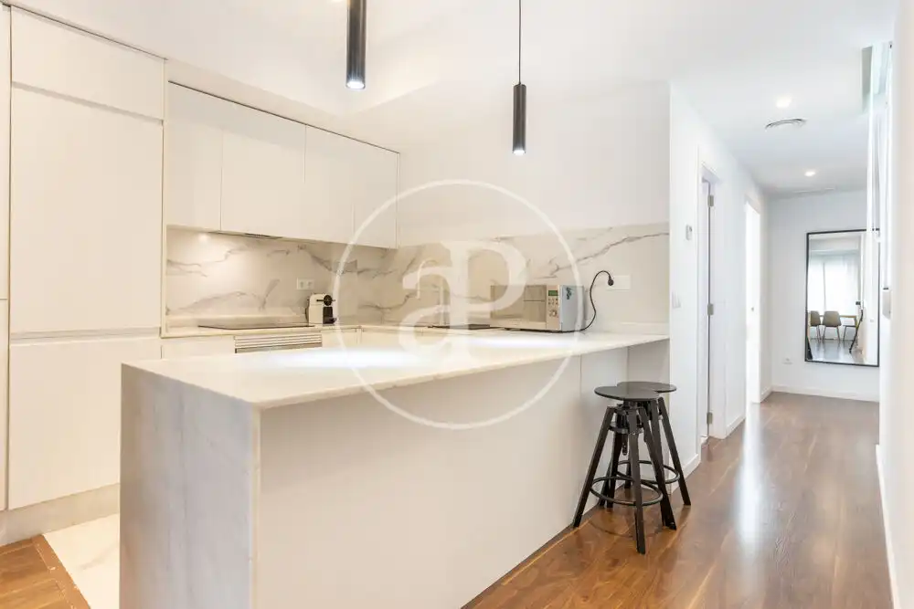 Cocina de Piso de alquiler en Valencia con Aire acondicionado, Calefacción y Amueblado
