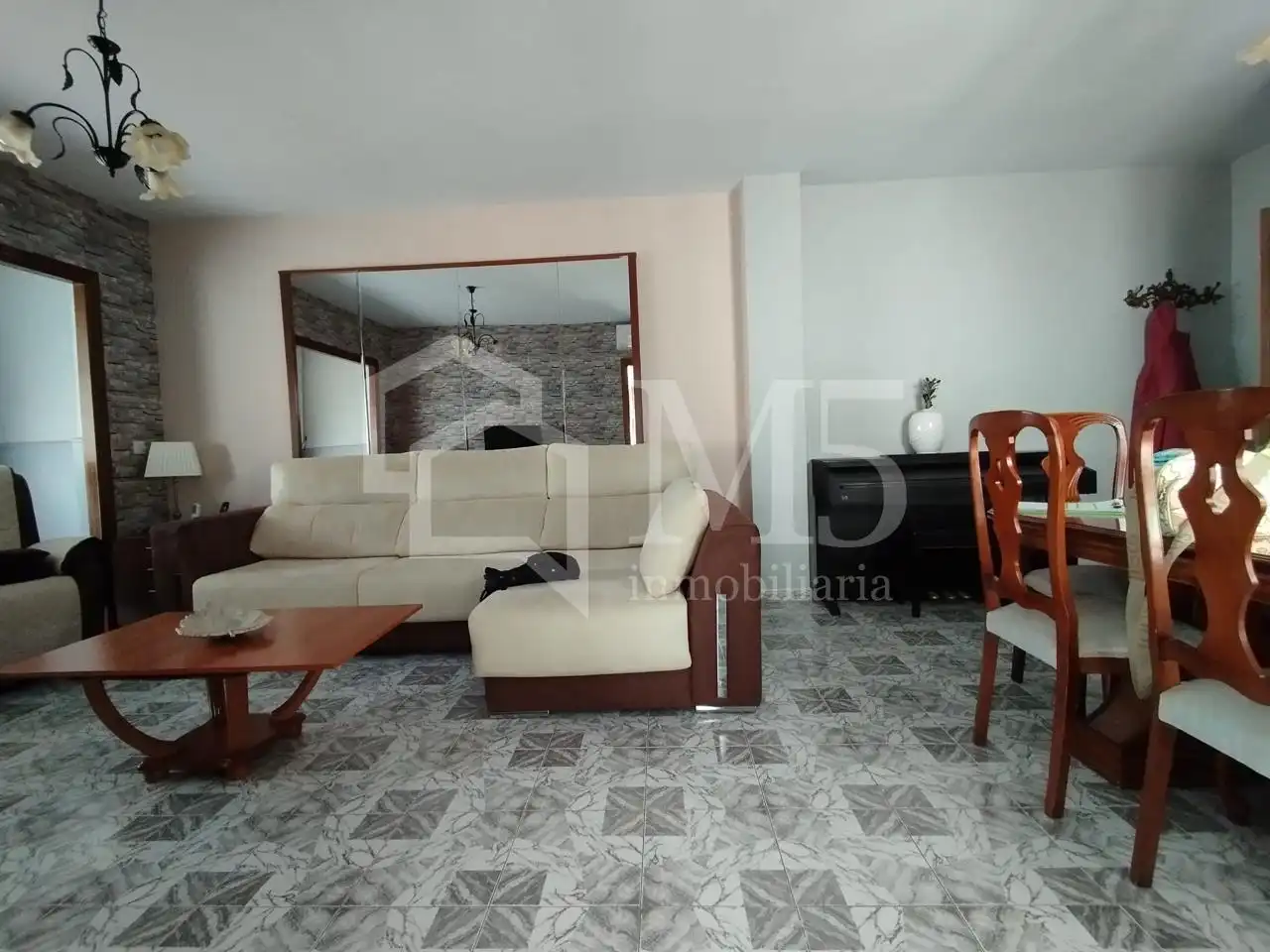 Wohnzimmer von Wohnung zum Verkauf in Nerja mit Klimaanlage, Terrasse und Möbliert